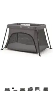 Lightweight Foldable Travel Crib, Portable Play Yard with Carry Bag for...
