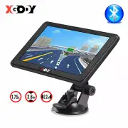 XGODY 7" Truck Car GPS Navigator Sat Nav Free Lifetime Update POIs FM Bluetooth