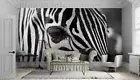 3D Animal Zebra Wallpaper Wall Mural Removable Self-adhesive 123