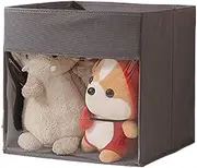 Cube Storage Bin, Foldable Fabric Organizer, Non-Woven Space-Saving Box, 12.99x12.99x12.99 inches, Portable Cube for Bookshelf, Nursery, Dorm, Living Room, Wardrobe, Closet
