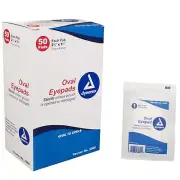 Sterile Disposable Eye Pads 1-5/8" x 2-5/8" Gauze - 500 Pads (MS-55310)