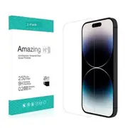 2 PCS For iPhone 16 Pro Max Tempered Glass Screen Protector Flim Case Friendly 9H Hardness for Apple (2024) - Clear