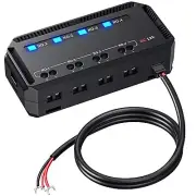 Motorcycle Automotive Fuse Block 20A Flat Panel Fuse Holder LED Indicator Light