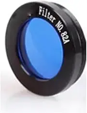 Eyepiece Astronomical Telescopes Ocular Lens Planets and Nebula Filter 6 Color Selection 1.25 Inch(Blue)