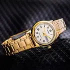 Casio Women's Watch Metal Band Gold Gold Original New LTP-V006G-9B