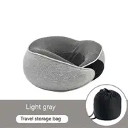 Flyhugz Neck Pillow Flyhugz Travel Pillow Wander Plus Travel Pillow Silver gray