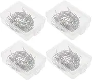 KOCKSHION 4 Boxes of C-Shape Weaving Needles Upholstery Needles Portable Sewing Accessories Easy Thread Yarn