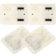 4Pcs Cars Preschool Pottery Clay Base Pullback Car Base Crafts Diy