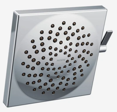 Moen S6345EP Velocity Chrome Two-Function 8 1/2" Diameter Spray Shower Head