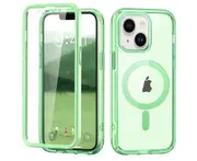 iPhone 14 Plus Case,Shockproof Phone Case ,Scratch-Resistant Back Cover-Green