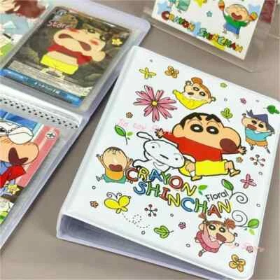 Kawaii Small Photo Album Cartoon Crayon Shin-Chan 2 Grid Photo Album Photocard
