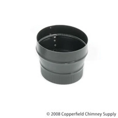Imperial Manufacturing Group BM0077 24-ga Snap-Lock Black Stovepipe 6 Inch To...