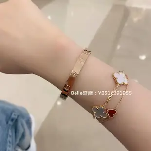 流當奢品 Cartier 卡地亞 LOVE系列手環 18玫瑰金寬版手鐲 B6035617 真品現貨