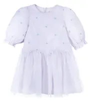 [Stella McCartney Kids] Stella McCartney Kids Embroidered dress Y 3 purple