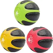 Yes4All 6/8/10/12LB Color-Coded Weighted Medicine Ball with Non-Slip Grip Rubber for Workout, Core Strength Exercises, Balance Training, and Throwing