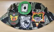 Vietnam War MACV SOG CCN Short Brim Tadpole Tiger Stripe Hat Set #1 - Size 7 1/2