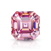 7Ct Fancy Pink Asscher Cut VVS1 Diamond Premium Quality Loose Gemstone+Free Gift