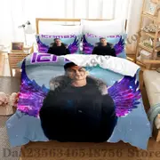 v698 Bed Sheets Burgerpommes icrimax Bedding Set Single Twin Full Queen King Size Bed Set Kids Bedroom Duvetcover Sets Anime Bed Sheet Set 3-Piece Be