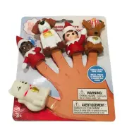 The Elf on the Shelf Finger Puppets Set of 5 Cat Dog Reindeer Elves