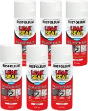 Rust-Oleum Leakseal Flexible Rubber Coating Spray Paint, Matte White