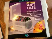 8 pack ELECOM 30 CD OR DVD CAPACITY PLASTIC CLEAR STORAGE stackable