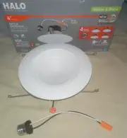 Halo 6 in. LED White Downlight Recessed Light 3000K-5000K Selectable (4pk)