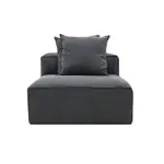 [James Lane] Riley Linen Charcoal Module Armless