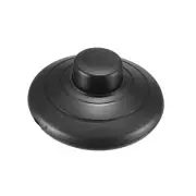 Foot Pedal Push Switch Inline Lamp LED Lighting On-off Control Button Black 3Pcs