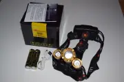 YINNUO 30000 Lumen Headlamp XM-L 3x T6 LED Headlight 18650 Light Charger Battery
