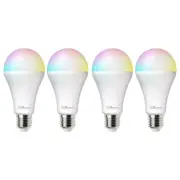 4x Laser 10W E27 Smart RGB LED Bulb Wireless Enabled Google/Alexa/App Control