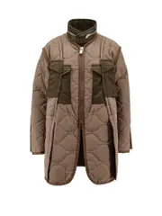 [Sacai] Sacai-Padded And Quilted Jacket With Nylon Inserts-Donna 3