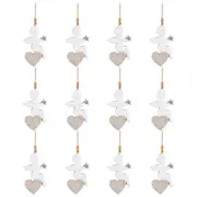 12x LVD Angel On Heart Decorative Sculpture Hanging Ornament Home/Lounge Decor