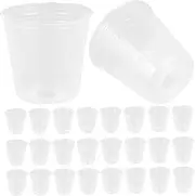 50Pcs Clear Nursery Pots with Drainage for Succulent Landscape Plants Lightweight Washable Reusable Small Plant Containers for Use