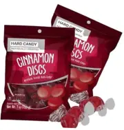 HARD CANDY CONFECTIONS | Cinnamon Discs Hard Candy, Indivually Wrapped Old