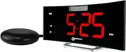 Geemarc Telecom Geemarc Wake n Shake Curve, Loud Alarm Clock with Vibrating Sh