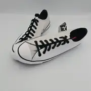 Converse by You Custom Chuck Taylor All Star Ox Gray (Size 9.5) White Leather