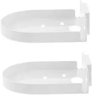 Vaguelly 2Pcs Adhesive Camera Wall Mount Bracket No Drill Floating Shelf for Security Cameras Monitors Flexible Placement for Home Office Use Durable Construction Easy Setup