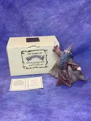 Vintage The World of Krystonia S. N’Chakk Wizard Figurine 1988 England NIB