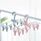 Rotatable Folding Drying Rack Clothes Clips Socks Dryer Underwear Hangers