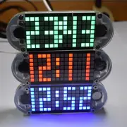 DS3231 Digital LED Dot Matrix Alarm Clock Kit Touch Key Precision Matrix