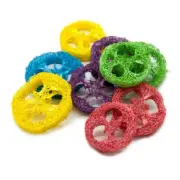 Rabbit Chew Toys Loofah Toy Rich in High Fibrils for Hamster Chipmunk Squirrel