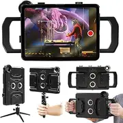 MegaMount Rig Case Video Stabilizer for iPad 10.9 inch (Latest 10th Gen Model) Handheld Tablet Stabilizers w/Swing Handle, Cold Shoe Mounts, Tripod Mount for Videography, Vlogging, Film Making