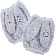 [LIFKOME] 1pair Boy Girl Plush Arm Sleeves Cartoon Oversleeves for Cute Grey Design for Eating Crafting Painting