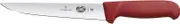 Victorinox Fibrox Straight Back Blade Sticking Knife, Red, 5.5501.22