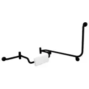 Presale Bradley 891-Mb Wraparound Grab Rail Set With Integrated Back Rest -