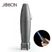 Metal Outdoor Windproof Rocket Shape Butane Gas Lighter Strong Blue Flame Torch