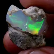 16.60 Ct Multi Fire AA+ Opal Rough Natural Ethiopian Opal Raw Welo Opal Gemstone