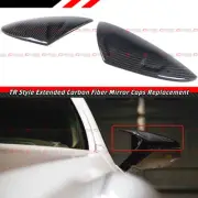 M STYLE CARBON FIBER REPLACEMENT SIDE MIRROR COVER CAPS FOR 19-22 LEXUS ES RC LS