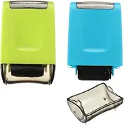 HOODANCOS Garbled Stamps Set 2 Pcs Identity Guard Seals Reusable Recyclable for Mail Address Confidentiality