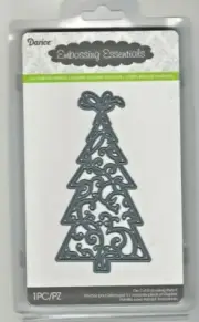 Darice DIE CUT & Embossing STENCIL CHRISTMAS TREE NIP S6